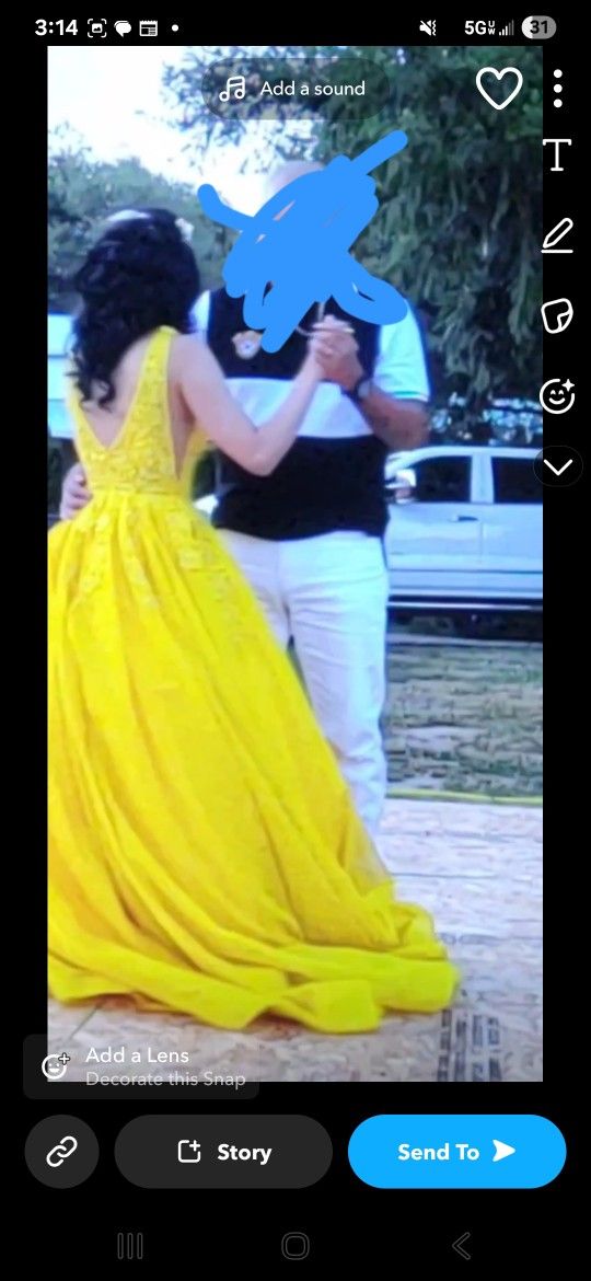 Quinceañera Dress Yellow 