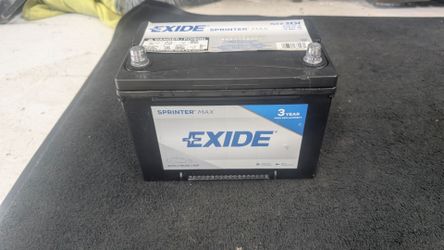 Exide sprinter Max battery group size 34 cold cranking amp 600