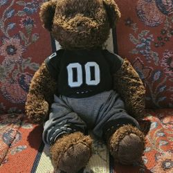 NFL RAIDERS  BROWN  TEDDY  BEAR  SOFT  PLUSH  TOY 