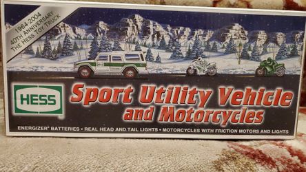 2004 Hess Sport Utility Vehicle and Motorcycles