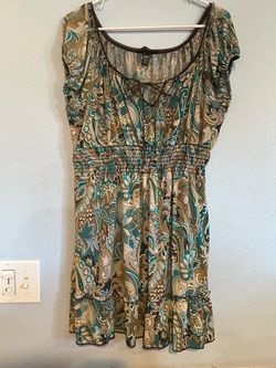 Paisley Print Boho tunic XL