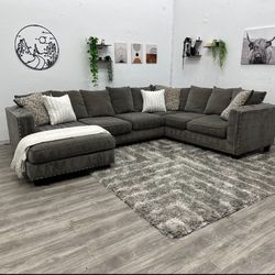 Gray Sectional Couch - Free Delivery