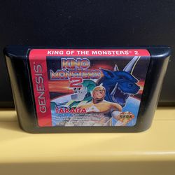 King of the Monsters 2 for Sega Genesis video game console system two ll monster cartridge Godzilla