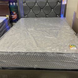 Huge Savings! Stunning Bed With Mattress Set On Sale! E