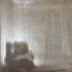 A small glass cookware