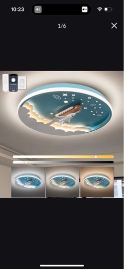Shine LUEST Rocket LED Ceiling Light – New/Open Box