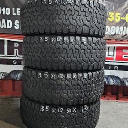 35x12.50 18 SET BF GOODRICH.A/T  INSTALADAS.
