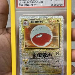 PSA authentic 2002 Legendary Reverse electrode AUTO Mitsuhiro Arita Pokemon TCG