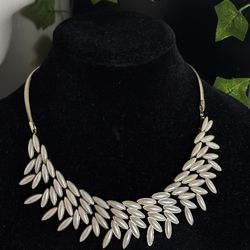 R&J Couture Faux Perl Statement Necklace