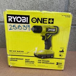 RYOBI 18V 3/8 in. Drill/Driver 1.5 Ah Battery and Charger