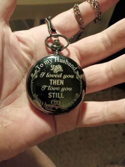 Pocket Watch For A Husband From His Wife In Perfect Condition 