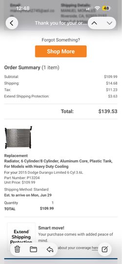 Radiator for Jeep and Durango