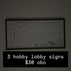Hobby lobby decor