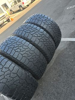 4 used tires Lt295 70r18 Falken Wldpeak AT3 $280.00