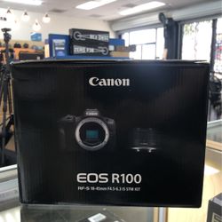Canon EOS R100 24.2MP APS-C Black Kit 18-45mm
