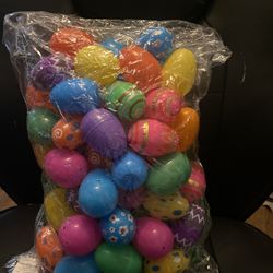 Easter bundle a bag with  54 Easter eggs with Easter grass