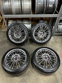 Subaru STI 18” Oem BBS RV739 wheels rims with tires