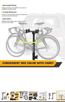 3 BIKE RACK.  CONNECTS TO YOUR 2 INCH HITCH