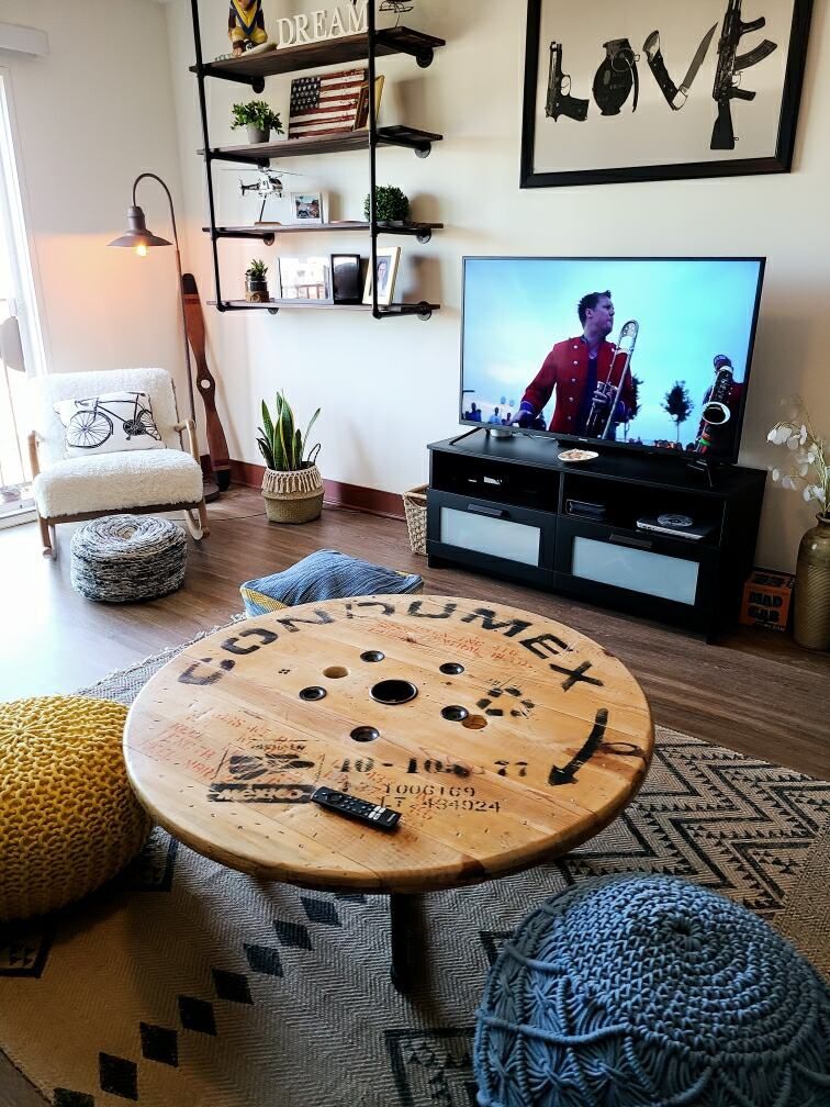 Custom Spool Coffee Tables