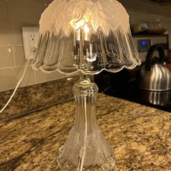 Levyton  Vintage heavy glass lamp