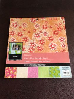 Colorbok Sorbet 12 x 12 Specialty Paper