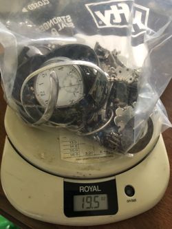 Sterling silver scrap and wearing