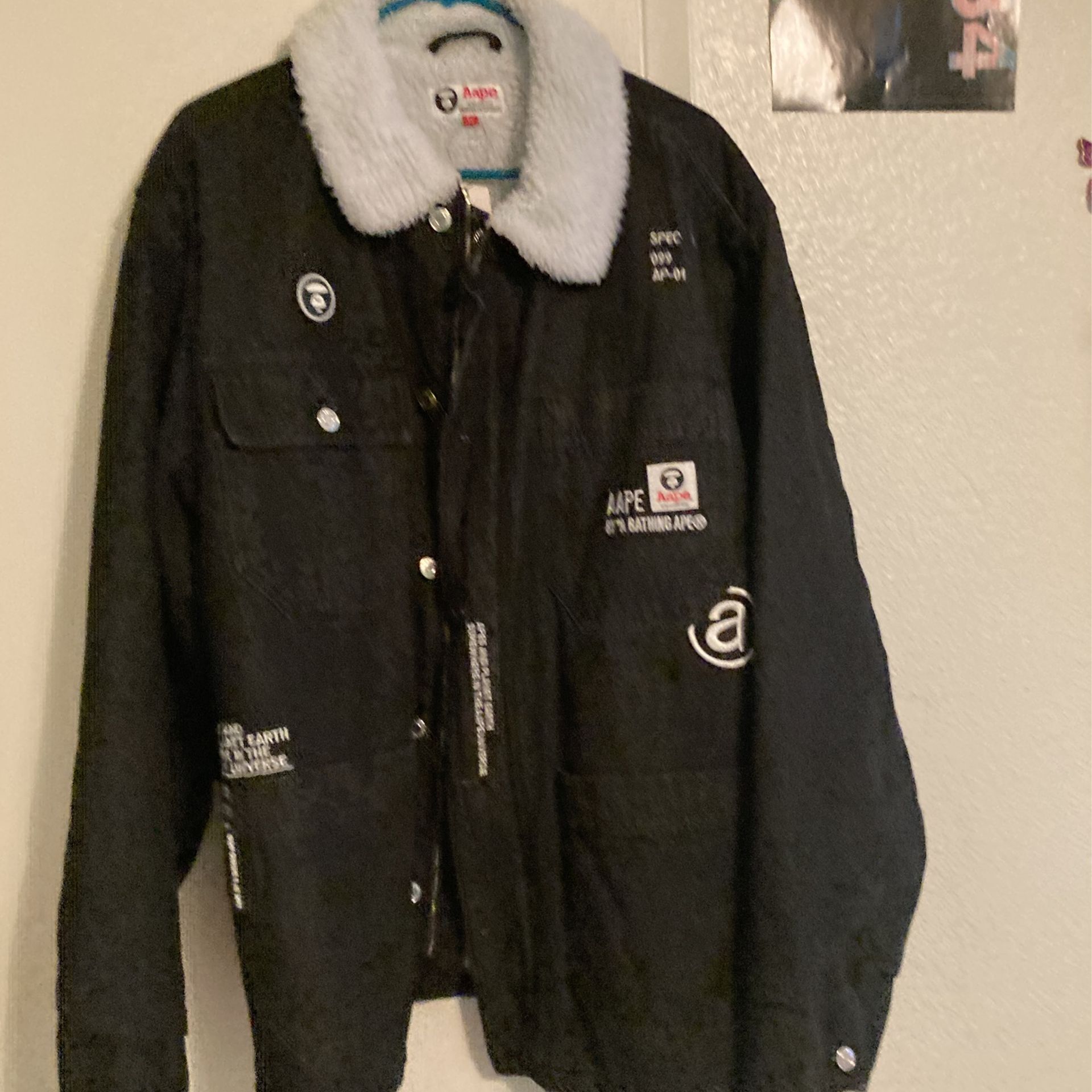 New Aape wear patchwork coat