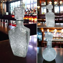 32 oz. Decanter l Stopper l 3 Beautiful Styles l Glass l Home Kitchen Bar l New
