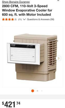 Bonaire Window Evaporative Cooler