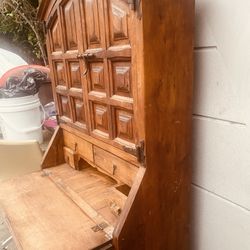 Antique Desk  All Real Wood 30wx67 Tall