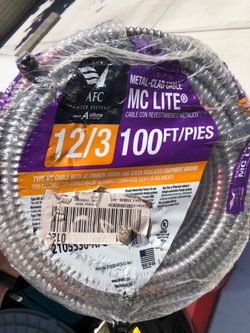 12/3 Mc cable 100ft