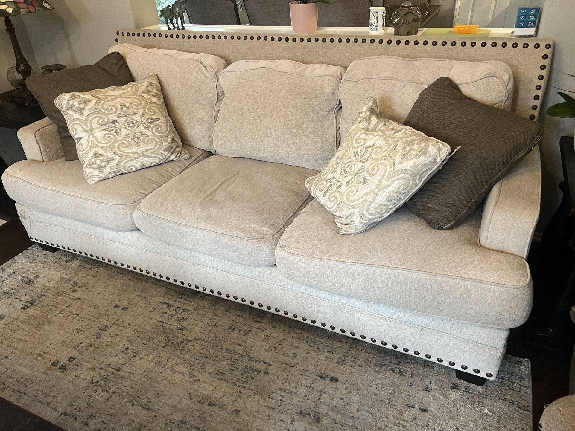 Living Set - 3 Seat Sofa + Loveseat + Coffee Table + 2 End Tables