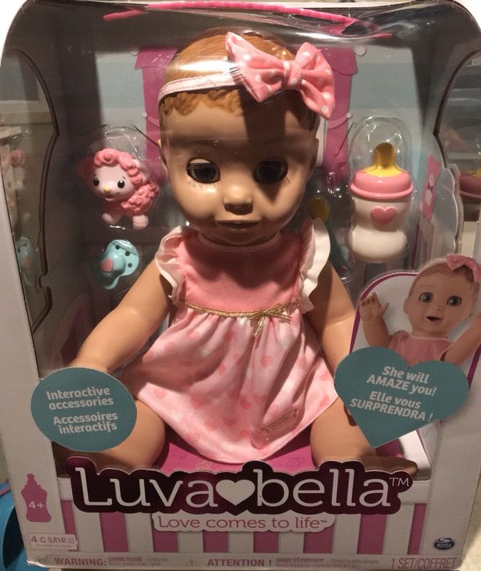 Luvabella Blonde Hair Responsive Baby Doll with Realistic