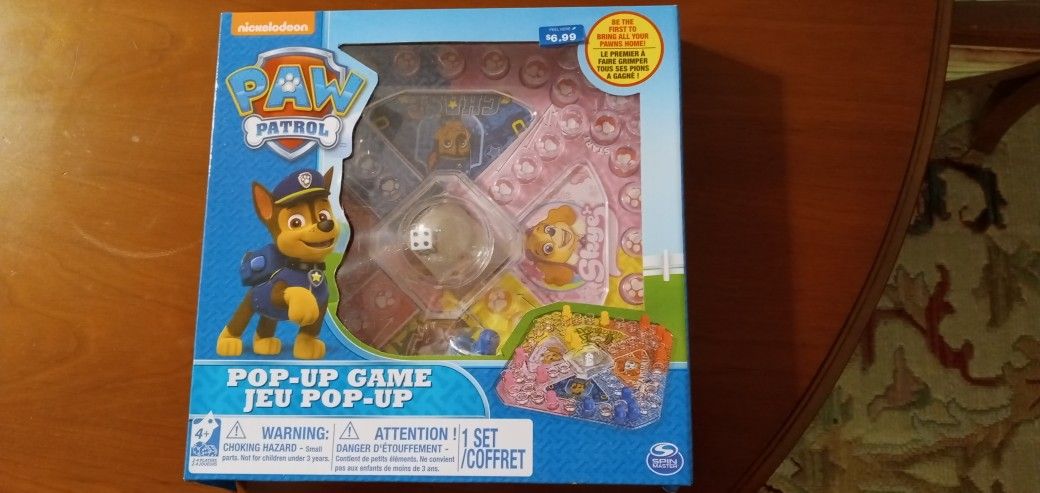 Snakes And Ladders Board Game Kids Spin Master Games, Paw Patrol Pop Up ...
