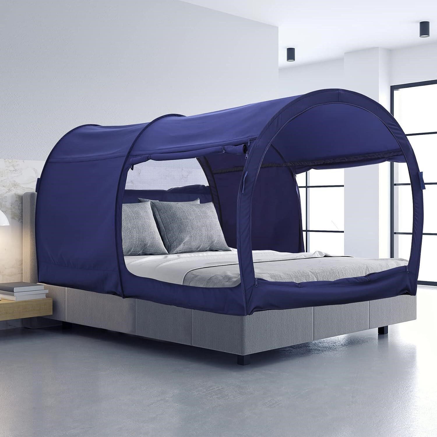 Navy Bed Canopy Shelter Cabin Indoor