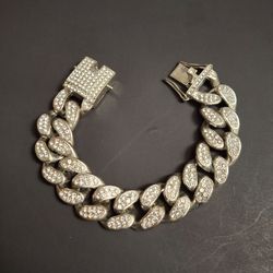 Iced Out Cuban Link Bracelet - 15.8MM Wide