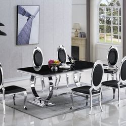 Dining Table + 6 Chairs Set