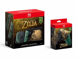 Nintendo Switch 2 Legend of Zelda 40th Anniversary Edition Bundle