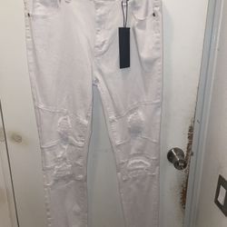 Encrypted White Jeans