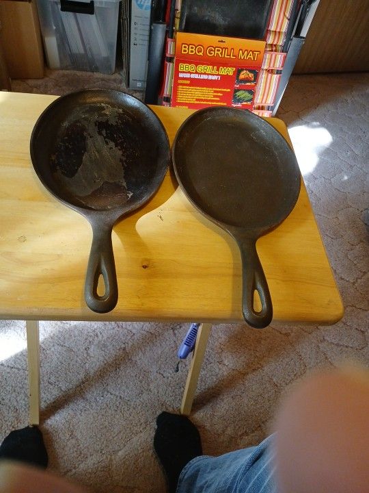 2 Cast Iron Skillets Made In USA