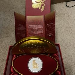 2012 Lunar Chinese New Year 1 Oz Proof .999 Silver Limited Edition Coin With Coa 402 Of 2500