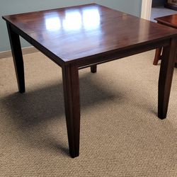 Heavy wood table with leaf