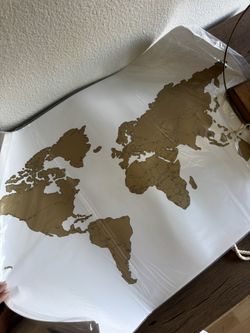 Scratch Off World Map/US Map (2 maps)