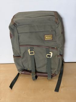 Origaudio Finley Mill Microsoft Laptop Backpack Olive Green AU1290 NWOT