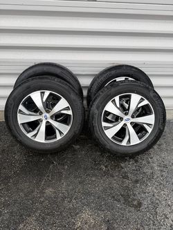 2019-2025 Subaru Ascent 18" OEM Wheels Rims & Tires Set 28111XC01A 28111XC00A