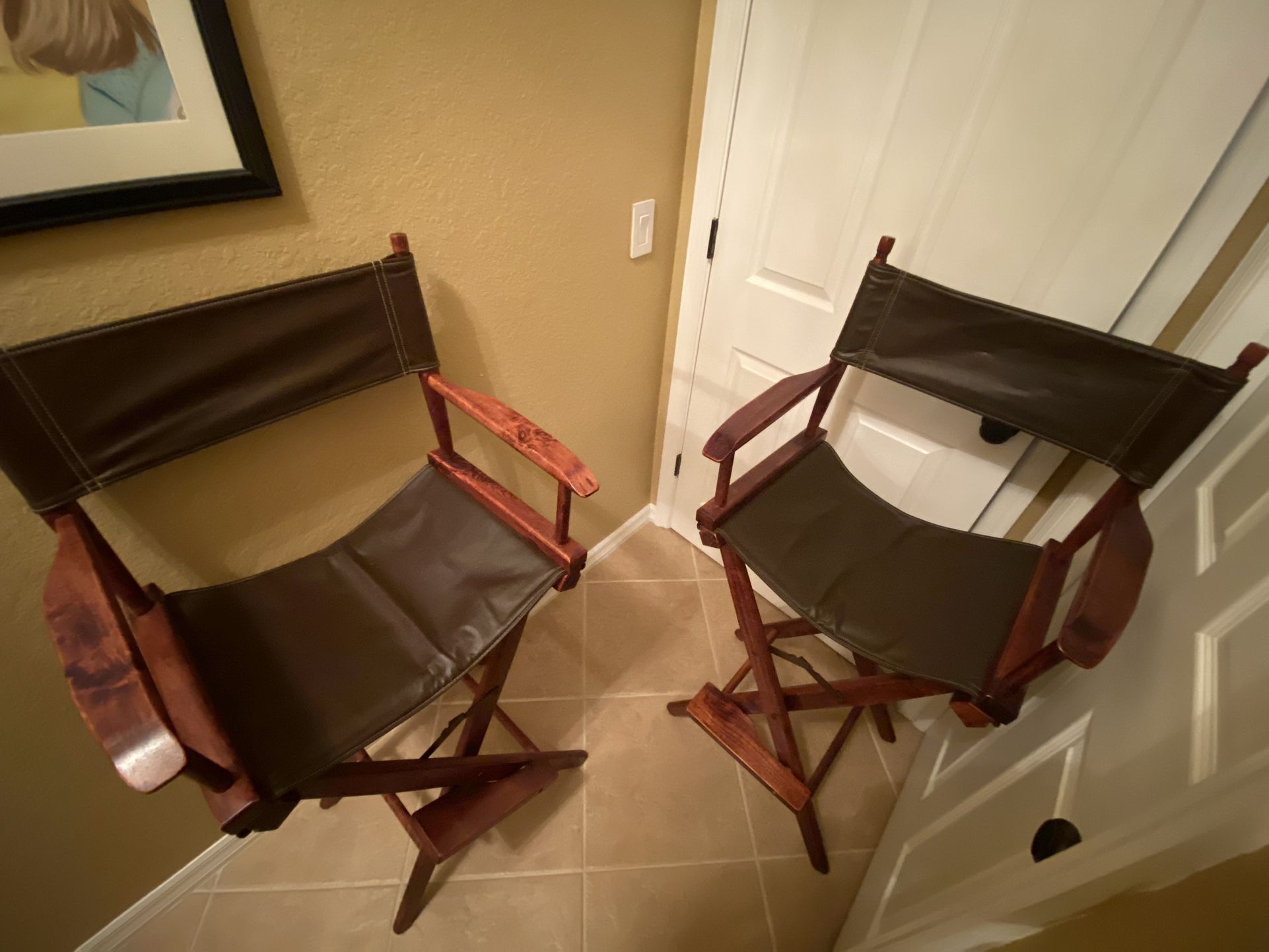 Pair Of Directors Folding Chairs