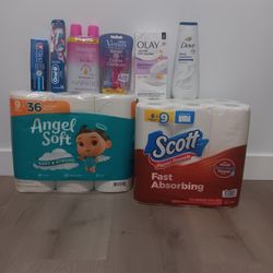 Scott,angel Sotf,crest,oralb,dove,olay 