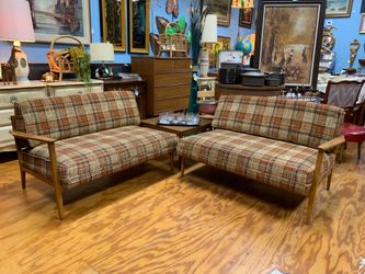 Mid Century Modern 2 Piece Sectional Sofa