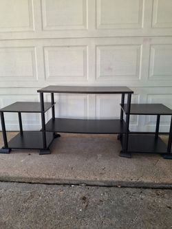 Small black tv stand