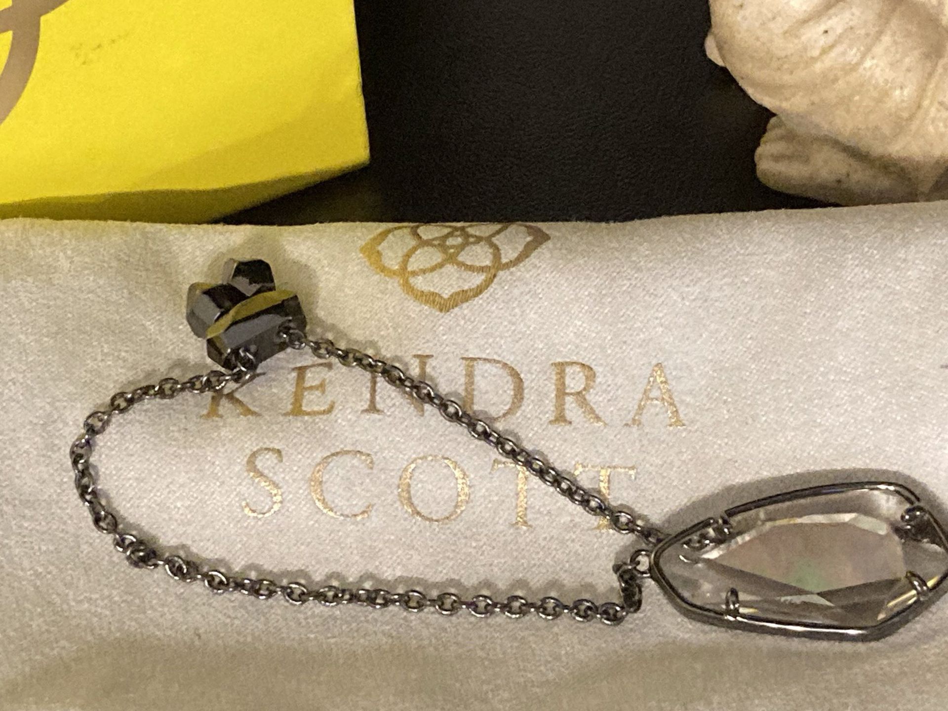 Kendra Scott Black Pearl Adjustable Bracelet
